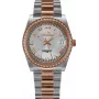 BELLEVUE Woman I22 27mm Swiss Quarz Uhr Weißes Zifferblatt Schwarzes Lederarmband