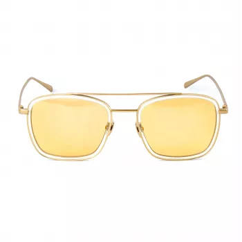 Belstaff Ryder Unisex Sonnenbrille, Klarer Rahmen, Graue Gläser, 54/21/145 mm