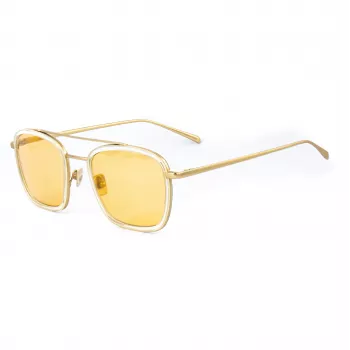 Belstaff Ryder Unisex Sonnenbrille, Klarer Rahmen, Graue Gläser, 54/21/145 mm