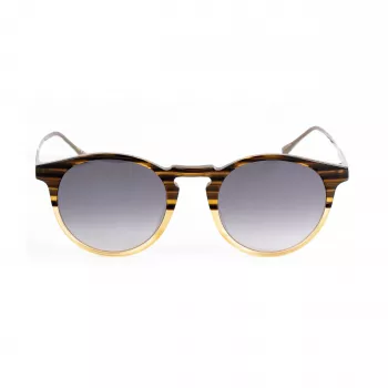 BELSTAFF Unisex Brooklands032 Sonnenbrille - Schwarzer Rahmen, graue Gläser 48/23/148 mm