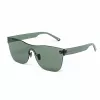 BELSTAFF Damen FLASH-VERDE Oversized Shield Sonnenbrille - Grüner Acetatrahmen, graue verspiegelte Gläser, UV400