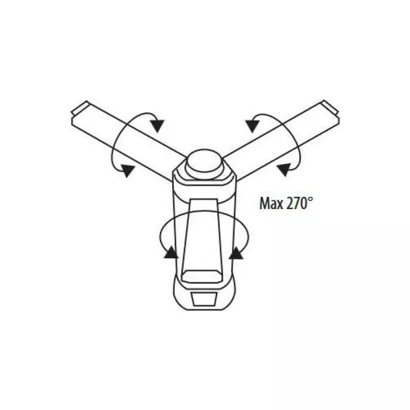 BEMKO C49-LTW09 Multifunktions-LED-Taschenlampe, 6000 mAh, IP42