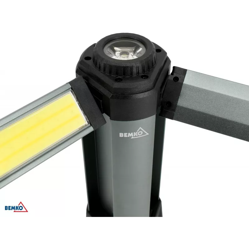 BEMKO C49-LTW09 Multifunktions-LED-Taschenlampe, 6000 mAh, IP42