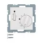 Berker 20301909 Raumtemperaturregler mit NC-Kontakt (Öffner), Zentralstück