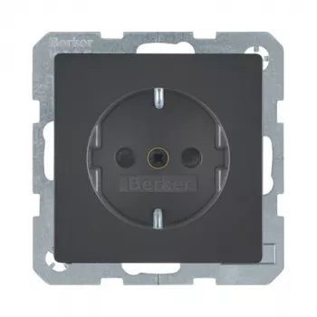 Berker 47236086 SCHUKO-Steckdose Q.1/Q.3 Anthrazit Samt
