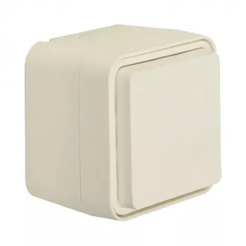 Berker 47403512 Feuchtraum-SCHUKO-Steckdose mit Klappdeckel, Aufputz, Polarweiß, Serie W.1