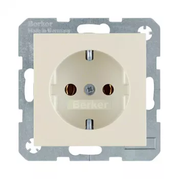 Berker 47438982 Schuko-Steckdose Weiß Glänzend