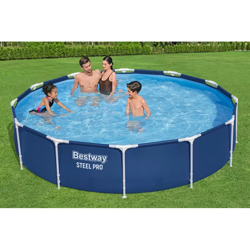 Bestway Frame Pool mit Pumpe Blau 366x76 cm Set 56681