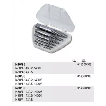 BETA Schraubenausdreher-Set 8-teilig 1430/S8