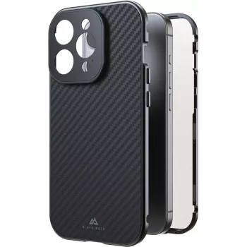 Black Rock Cover 360° Glas für Apple iPhone 15 Pro, Echtcarbon (00221268)