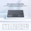Blackview K1 Bluetooth Keyboard Wireless Ultra Slim 10 inch – 280mAh Akku, Bluetooth 3.0, Kompatibel mit Windows / Android / iOS, Schwarz Grau