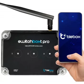 BLEBOX switchBoxT PRO Smart-Wi-Fi-Schalter mit Temperatursensor
