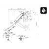 Blow HQ LCD-TV-Tischhalterung 17-32" mit Gelenk, 76-881