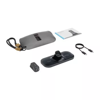 BoboVR CG2 Ladestation für VR-Headsets – 3-in-1 Magnetische Dockingstation mit 350mAh Clip und Reiseetui, Schwarz