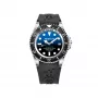BOBROFF MAN BF0003-BFSTN analoge Quarzuhr 42mm blaues Zifferblatt braunes Lederarmband