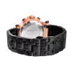 BOBROFF MAN BF1001M15M 44mm analoge Quarzuhr mit schwarzem Zifferblatt und Armband aus echtem Leder
