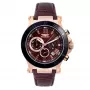 BOBROFF MAN BF1001M65 Analog-Quarz-Uhr 44mm Schwarzes Zifferblatt Lederarmband