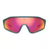 Bolle BS010009 Unisex Sportbrille - Schwarzer Nylonrahmen, graue Polycarbonatgläser, UV400-Schutz