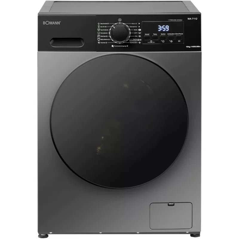 BOMANN WA 7112 Titan Waffeleisen, Titan/Schwarz