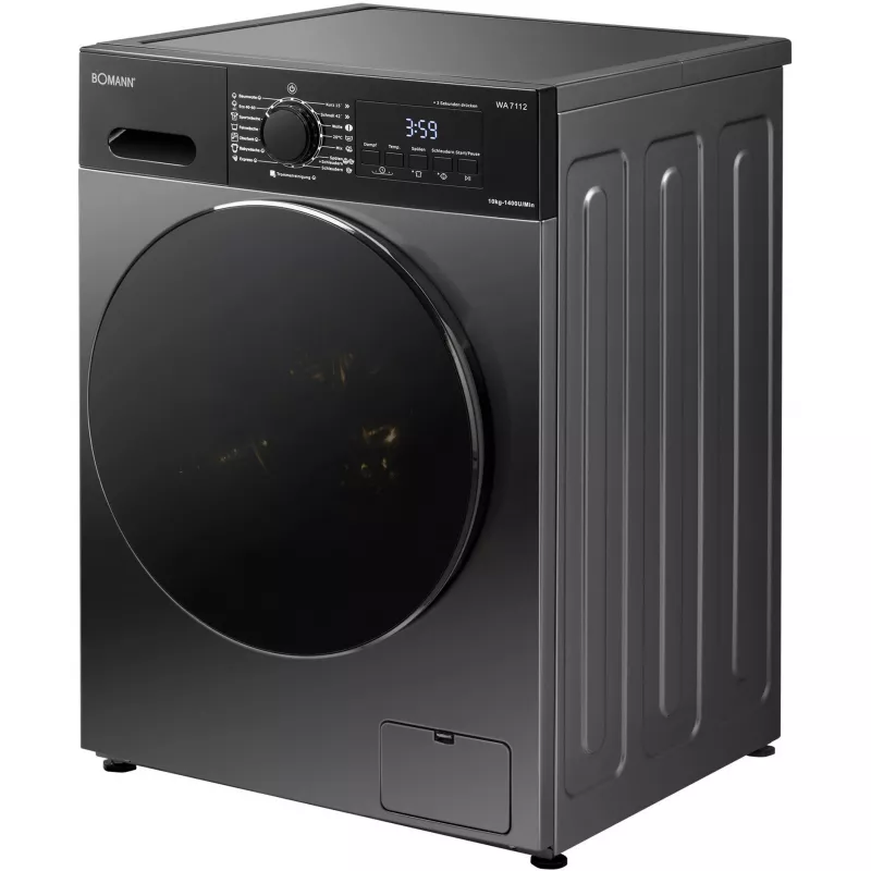 BOMANN WA 7112 Titan Waffeleisen, Titan/Schwarz