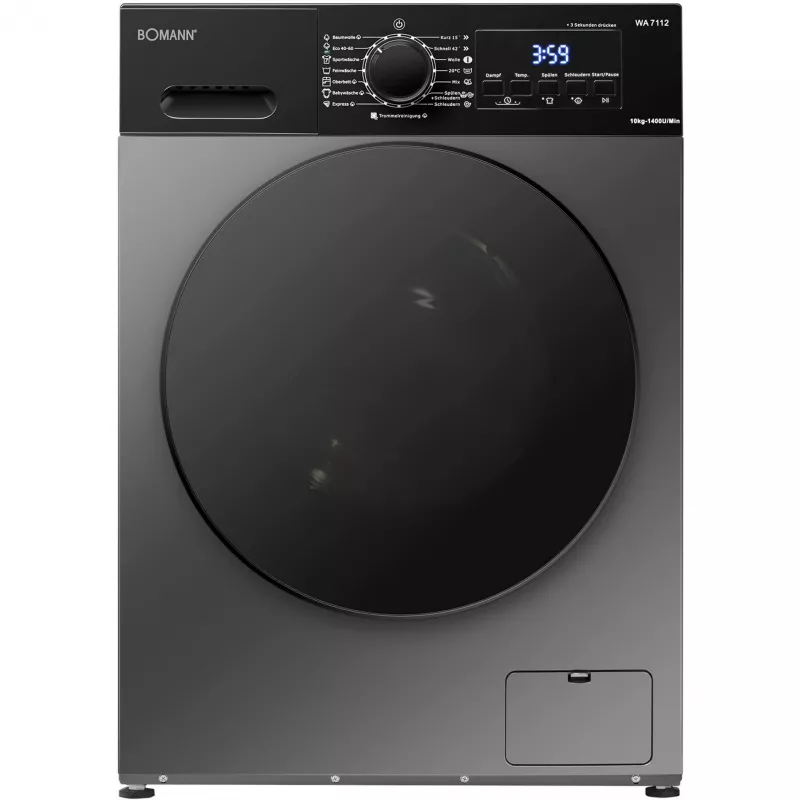 BOMANN WA 7112 Titan Waffeleisen, Titan/Schwarz