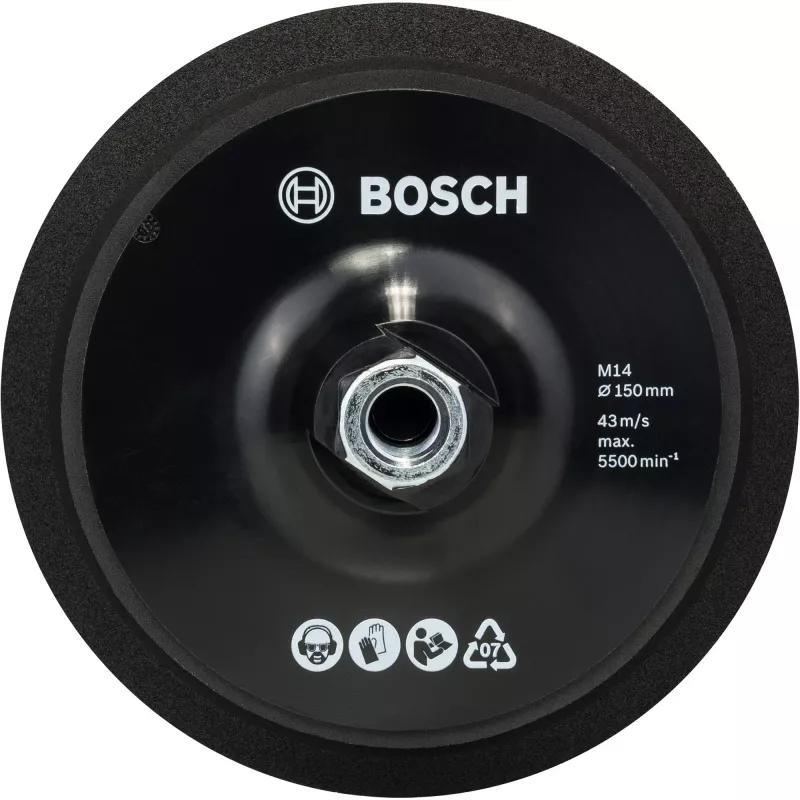 Bosch 2608612027 Stützteller M14 150 mm Klettverschluss für Winkelschleifer
