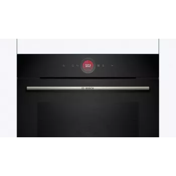 Bosch HBG7341B1 Series 8 Einbau-Elektrobackofen, 71L, Pyrolyse-Selbstreinigung, Schwarz, 60 cm
