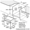 Bosch HRG7361B1 Einbau-Backofen mit Dampffunktion, 71 L, Pyrolyse-Selbstreinigung, TFT-Touch-Display Pro, Home Connect, Schwarz