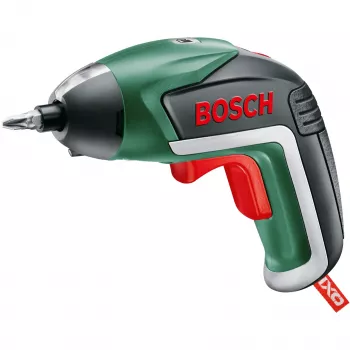 Bosch IXO 5 Akku-Schrauber mit 32-teiligem Bit-Set, 3,6V Li-Ion 1,5Ah, Grün/Schwarz