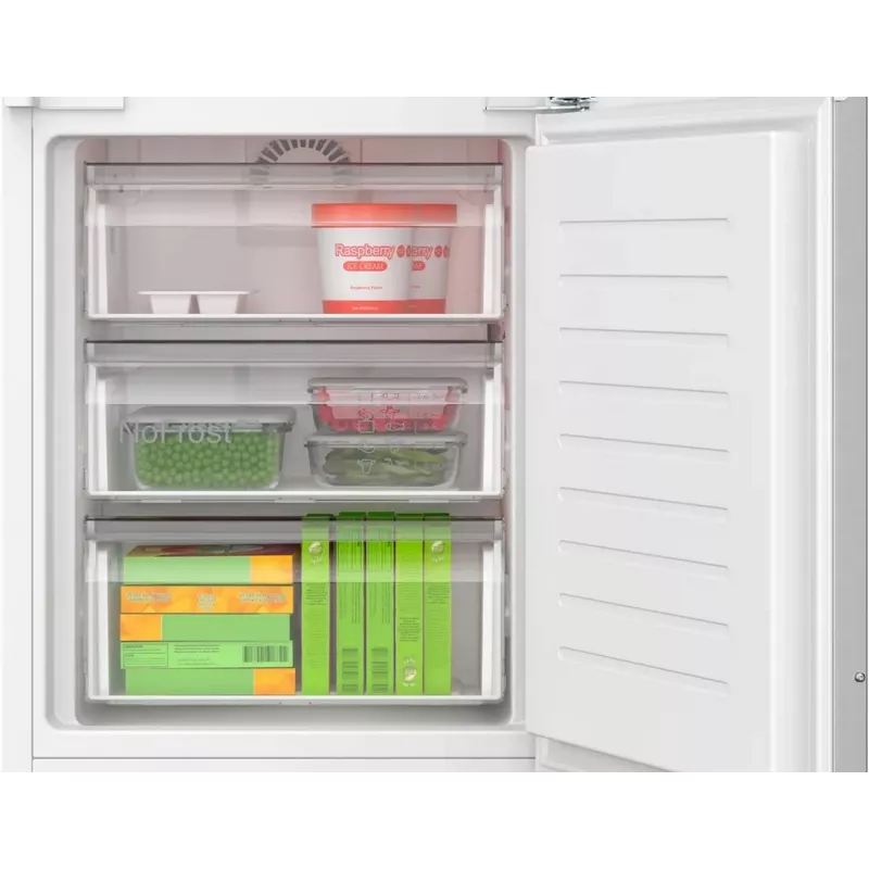 Bosch KIN96SFD0 Vollintegrierter Kühl-Gefrierschrank mit VitaFresh pro 0°C, NoFrost, 387L, Energieklasse D, 35 dB