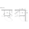 Bosch KSN36VWCG Freistehender Kühl- und Gefrierschrank, 308 l Gesamtkapazität, NoFrost, Weiß