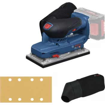 BOSCH POWERTOOLS Akku-Exzenterschleifer GSS 18V-18 Professional Solo, 18 V (Blau/Schwarz, ohne Akku und Ladegerät, im L-BOXX)