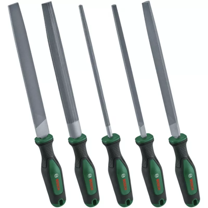 Bosch 5-teiliges Feilenset, 200 mm, Grün/Schwarz