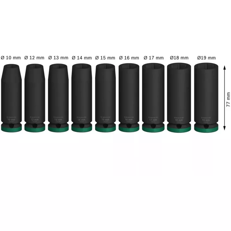 Bosch PRO Impact Socket Set 9-teilig 2608003040