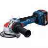 BOSCH X-LOCK Akku-Winkelschleifer GWX 18V-11 S Professional Solo, 18V, 125mm, Blau/Schwarz, ohne Akku