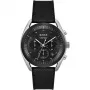 BOSS Herrenuhr 1514091 44mm blaues Zifferblatt braunes Lederarmband Chronograph Quarz