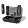 BOYA BOYALINK-TX kabelloses Mikrofonsystem, 2,4 GHz, 1 Empfänger und 2 Sender, ultralange Akkulaufzeit, Schwarz