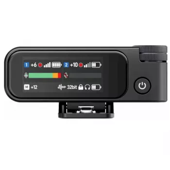 BOYA BOYAMIC 2-02 Drahtloses Mikrofonsystem 2,4GHz, KI-gestützte Geräuschunterdrückung, 2 Empfänger + 1 Sender (USB-C) Schwarz