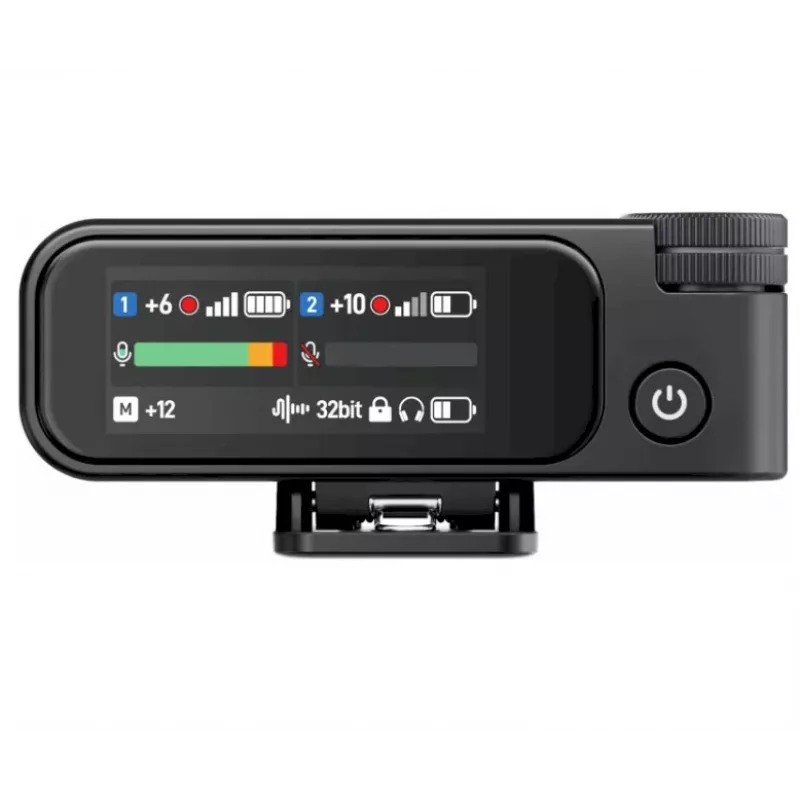 BOYA BOYAMIC 2-02 Drahtloses Mikrofonsystem 2,4GHz, KI-gestützte Geräuschunterdrückung, 2 Empfänger + 1 Sender (USB-C) Schwarz