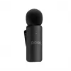 BOYA BY-V4 Drahtloses Mikrofonsystem 2,4GHz mit 4 Sendern und 1 Empfänger (3,5mm Anschluss) Schwarz
