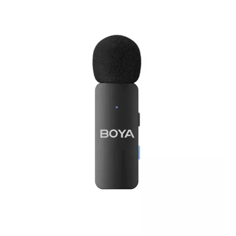 BOYA BY-V4 Drahtloses Mikrofonsystem 2,4GHz mit 4 Sendern und 1 Empfänger (3,5mm Anschluss) Schwarz