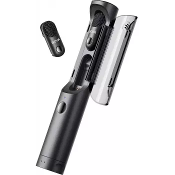 BOYA Wireless Microphone Magic-03 2,4GHz with 2 Transmitters and 2 Receivers (Type-C and 3,5mm Female) Black EU