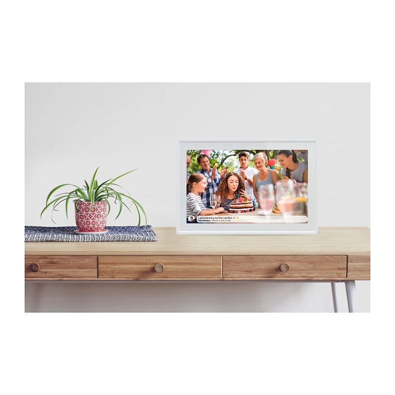 Braun DigiFrame 1019 WiFi 25,7 cm (10,1 inch) Digitaler Bilderrahmen Weiß