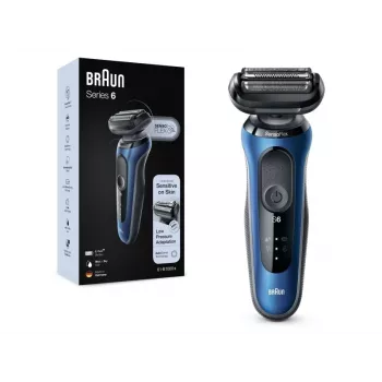 Braun Series 61 - B1000s Elektrorasierer Nass & Trocken Blau