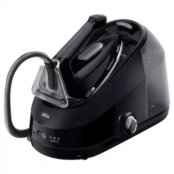 BRAUN Dampfgenerator IS5249BK - 2400 W, 7,5 bar, 2 L Tank, Schwarz/Grau