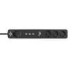 Brennenstuhl Connect Ecolor WLAN Smart Power Strip 4-Way (White/Black, 1,5 m Cable, Voice Control, Timer, App)