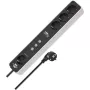 Brennenstuhl Connect Ecolor WLAN Smart Power Strip 4-Way (White/Black, 1,5 m Cable, Voice Control, Timer, App)