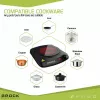 Brock HPI 3001 BK Einzelkochfeld 1200W, 17,7 cm, Schwarz
