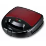Brock SSM 6004 RD 4-in-1 Sandwich-/Nuss-/Waffeleisen und Grill 750 W, Rot