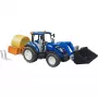BRUDER New Holland T5.120 Traktor mit Frontlader, Ladekasten und Gabeln 1:16